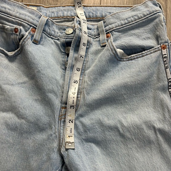 Levi's 501 Original Premium Sport Stripe Cropped Jeans - Picture 4 of 9